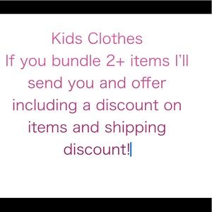 Offer on all kids clothes!
